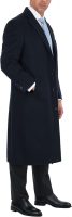 Men's Wool Cashmere Single Breasted Full Length Overcoat Top Coat