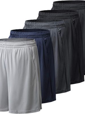 Athletic Shorts for Men with Pockets and Elastic Waistband Quick Dry Activewear