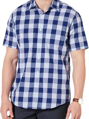 Men's Regular-Fit Short-Sleeve Poplin Shirt