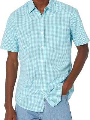 Men's Regular-Fit Short-Sleeve Poplin Shirt